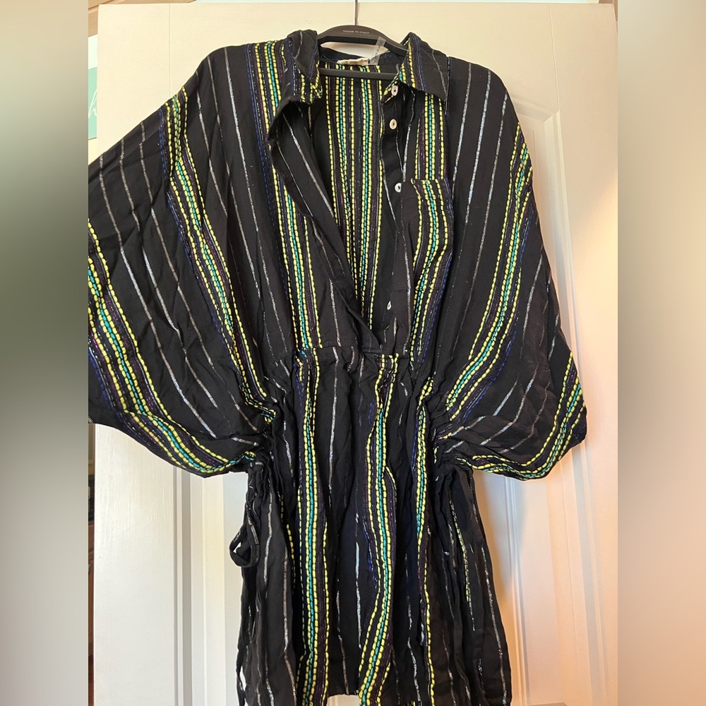 Elan coverup dress silver threads